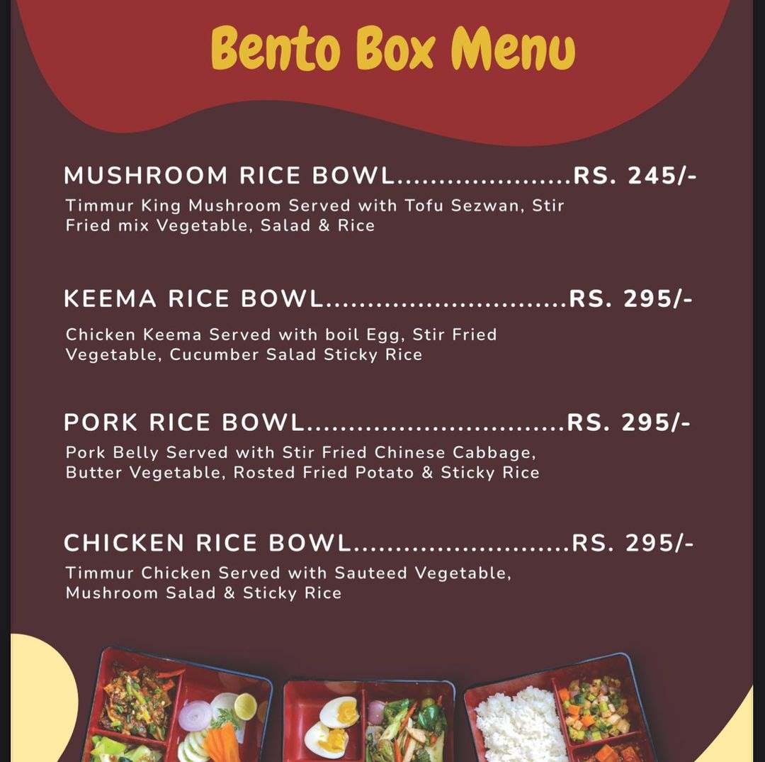 Jigri sekuwa bento box menu
