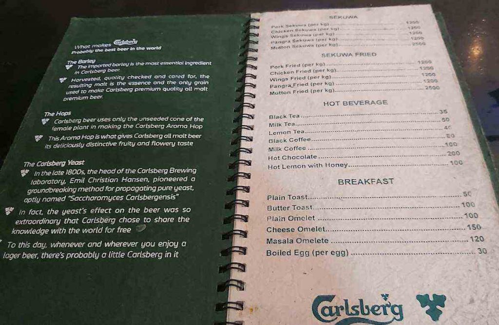 Yangtaru sekuwa corner menu