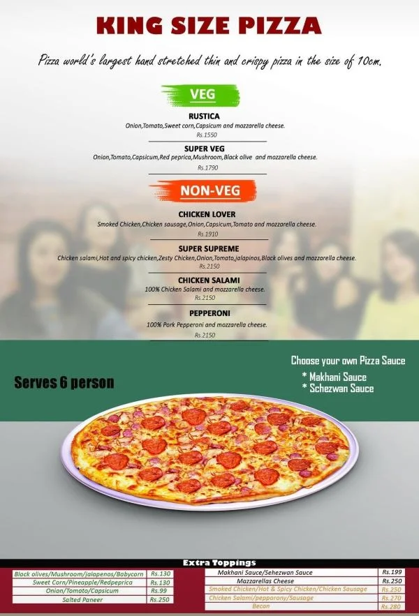 pizza world kumaripati menu
